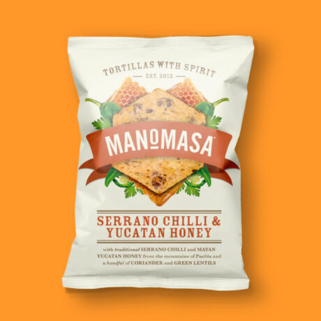 Manomasa Impulse Tortilla Chips: Serrano Chilli & Yucatan Honey