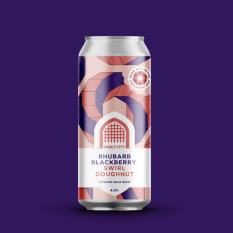 Vault City Rhubarb Blackberry: Swirl Doughnut